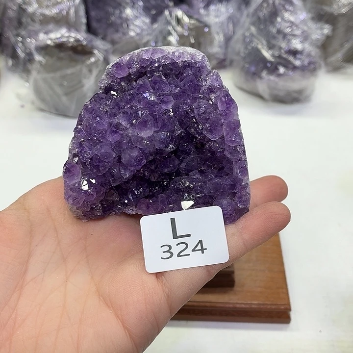 未镶嵌水晶摆件天然紫水晶