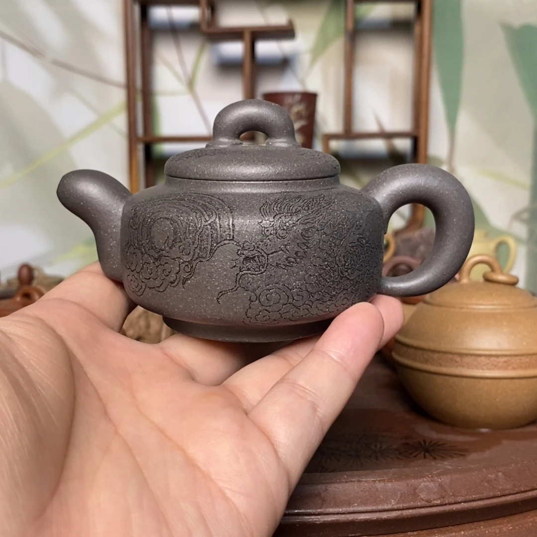 茶壶紫砂原矿天青道洪风格160cc