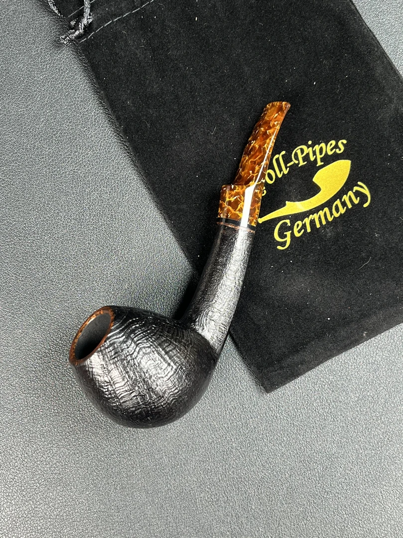 德国Kroll克罗大师斗橡果长杆石楠木手工烟斗内径19.5斗深41长142