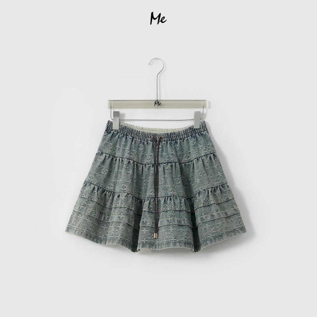 ME【中古裤裙】奢牌元素高腰显瘦百搭做旧水洗牛仔短裤 MESA0155