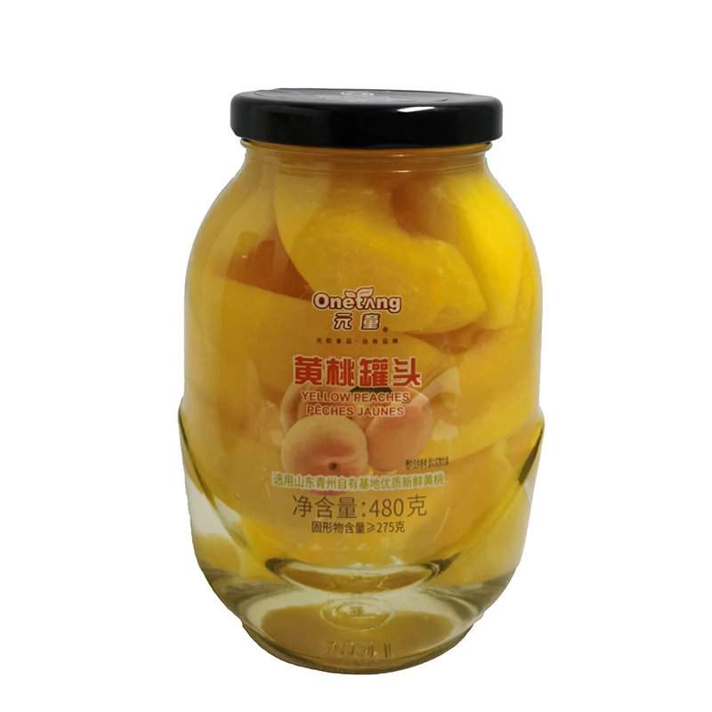 元童黄桃罐头480g