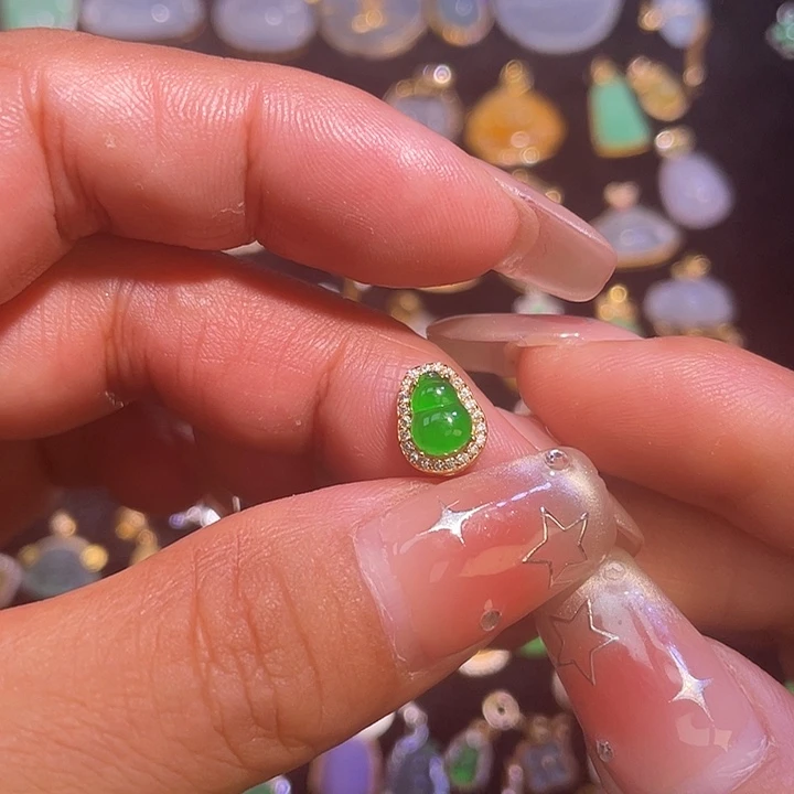 翡翠银S925镶嵌颈饰