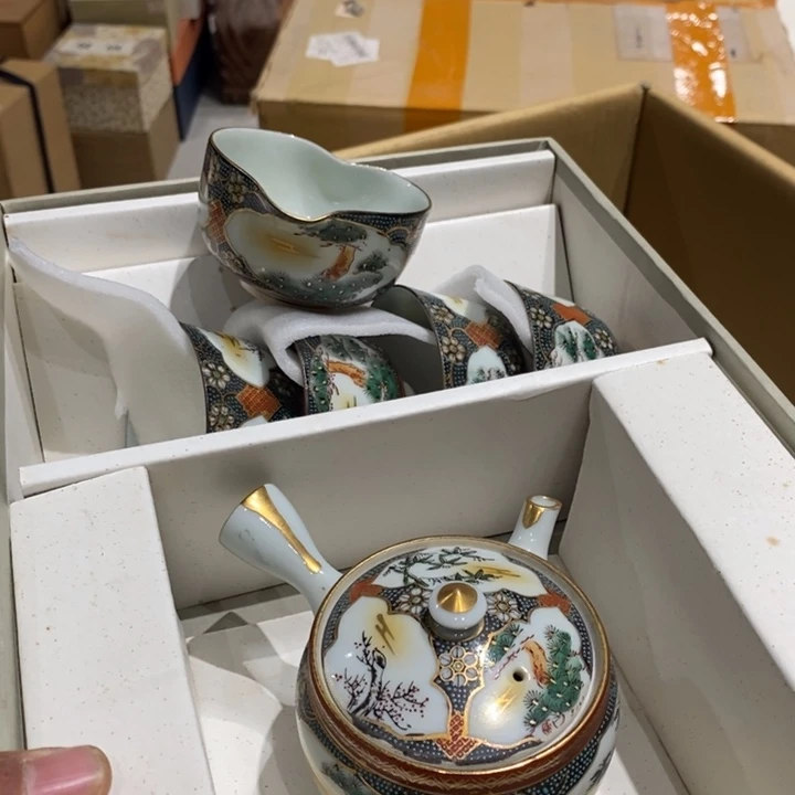 日本瓷器九谷套壶