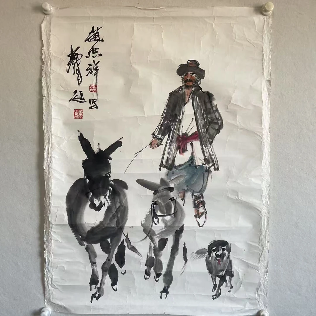 5655  驴 纸本设色 96×70