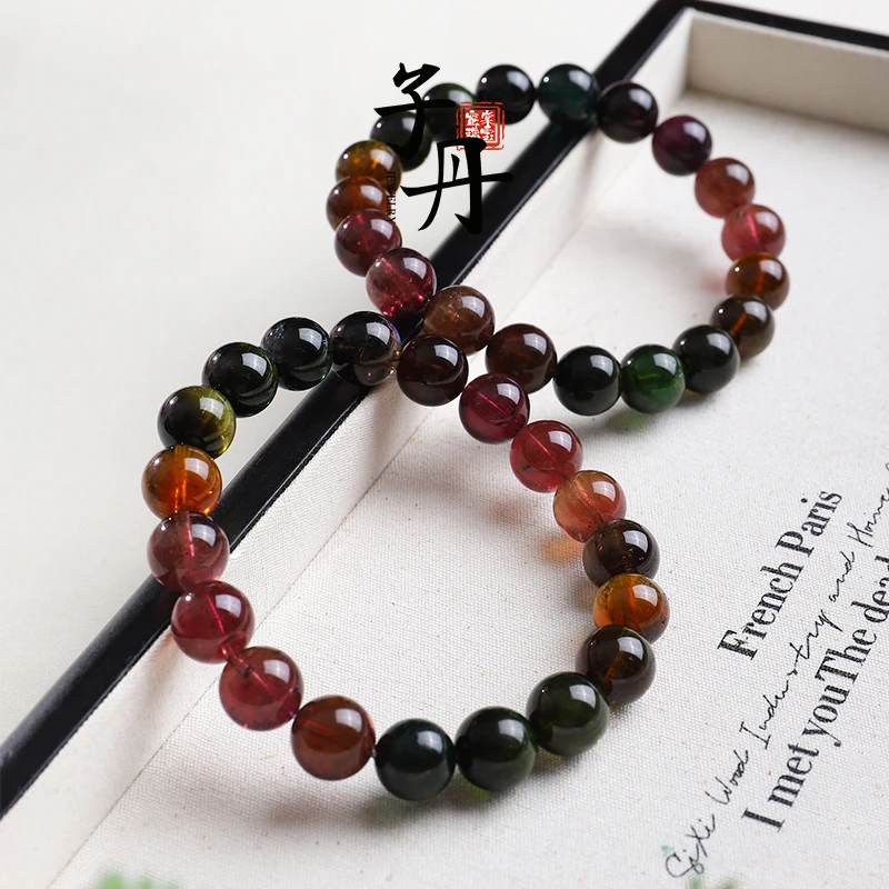 【子丹晶缘】高品彩虹碧玺手串10mm（多样性发/发一条）C1-248