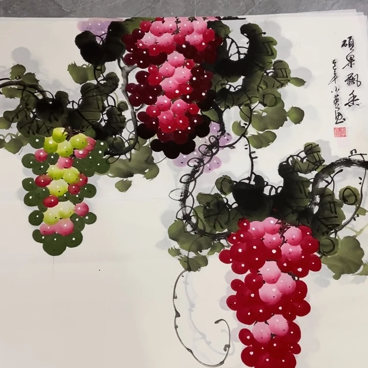 枕书斋画廊的直播间