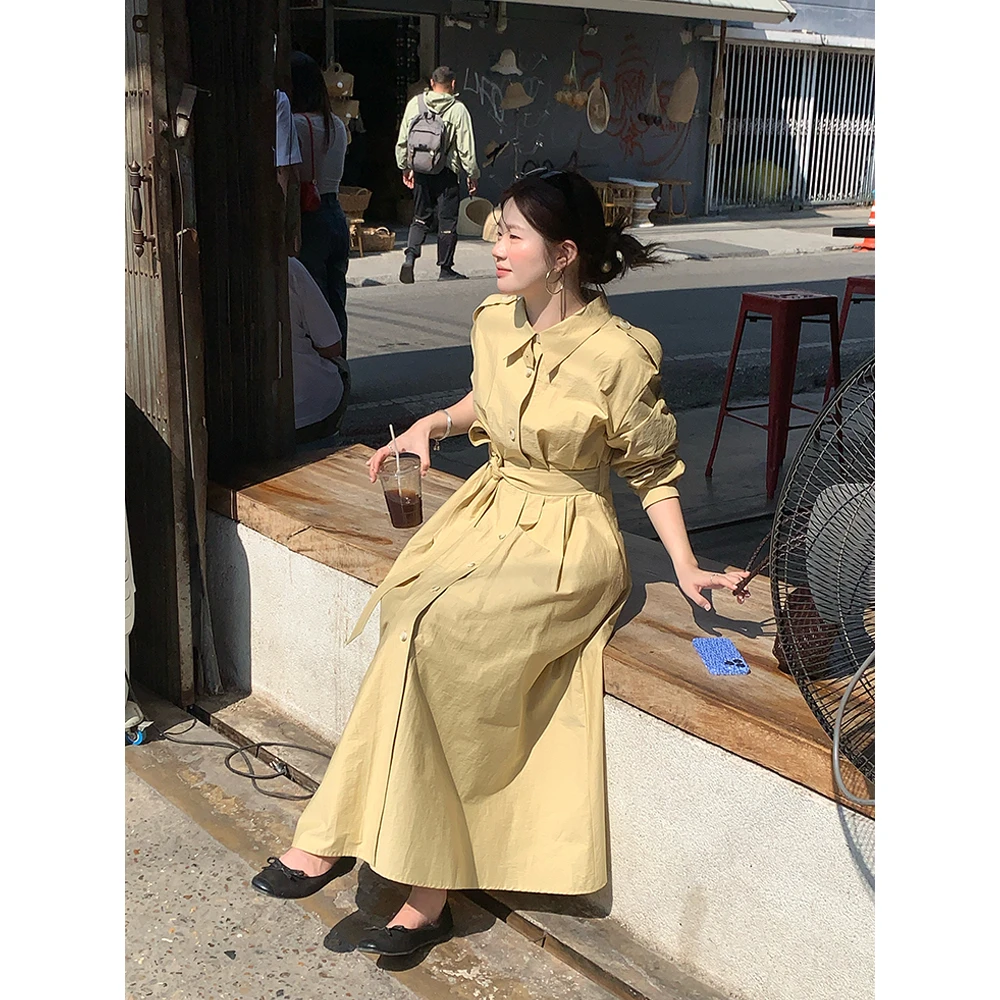 火火火【黄昏集市】韩国chic气质收腰连衣裙L29203HH51