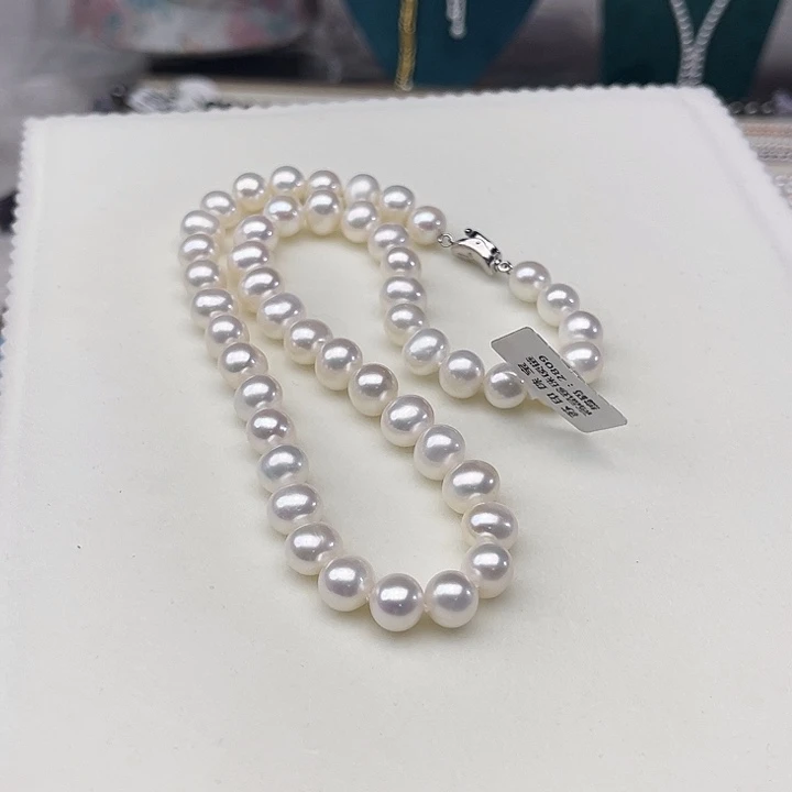 颈饰银S925镶嵌淡水珍珠卡9➕极光炫彩