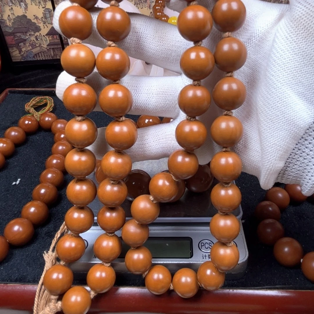 橄榄核手串/手链1.4+脖挂50颗籽