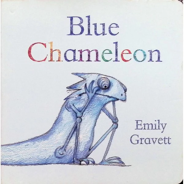 原版儿童绘本3-6岁木板Blue Chameleon