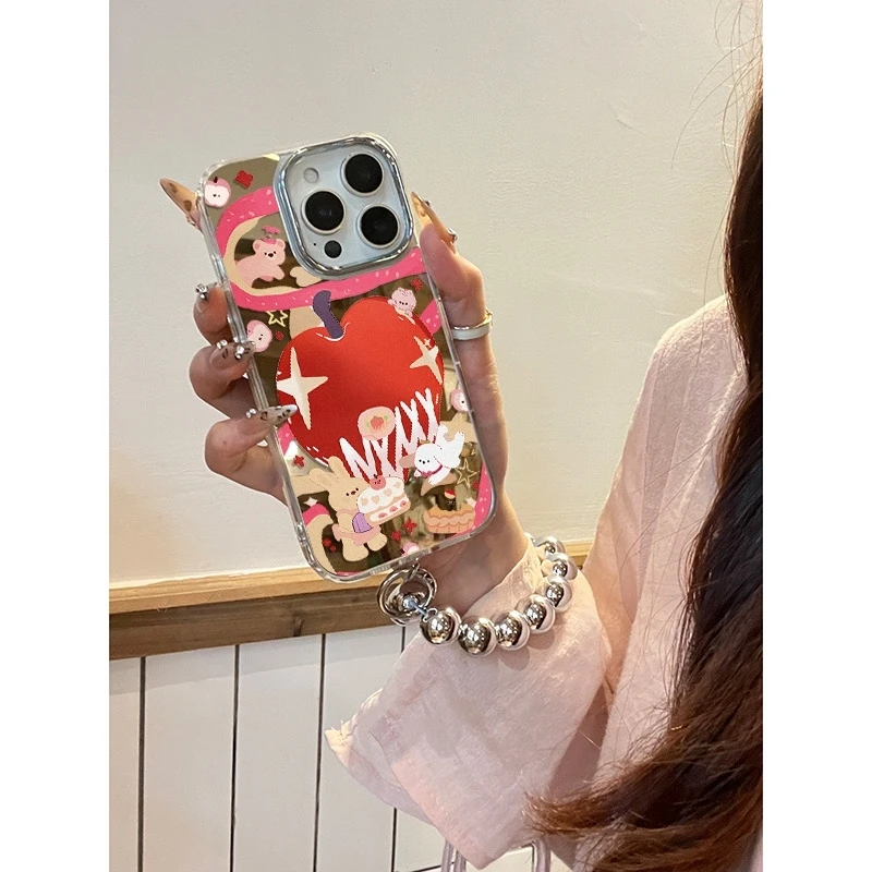 兔子苹果适用苹果16promax手机壳iPhone15镜头全包14pro防摔13/12