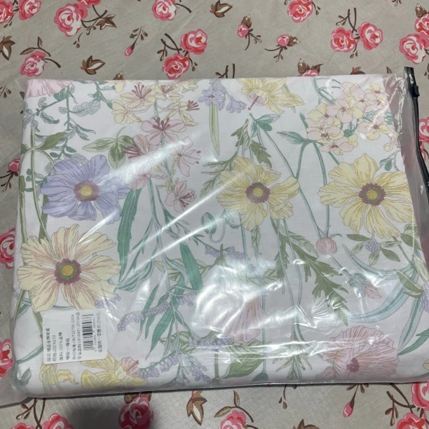外贸超品质百花齐放全棉斜纹被套（200*230）