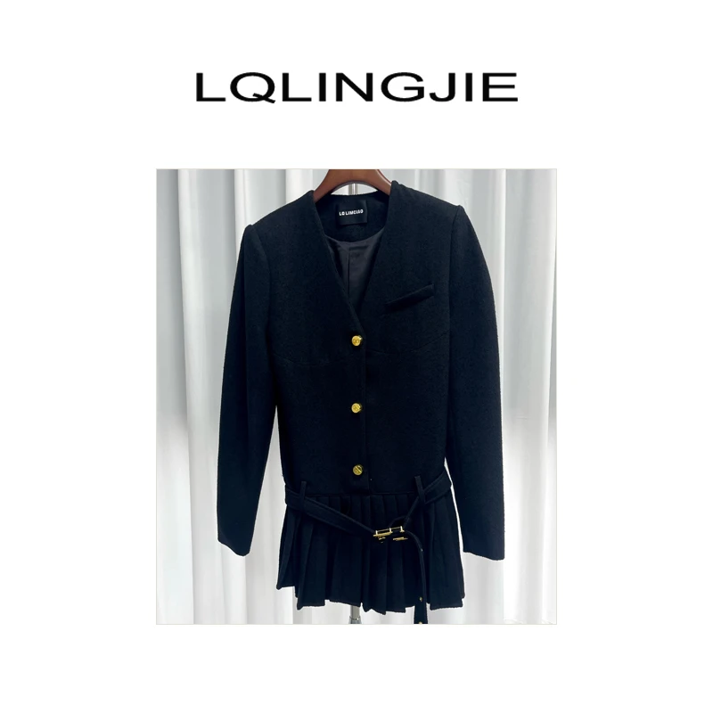 LQLINGJIE 设计师高定小香风连衣裙10596