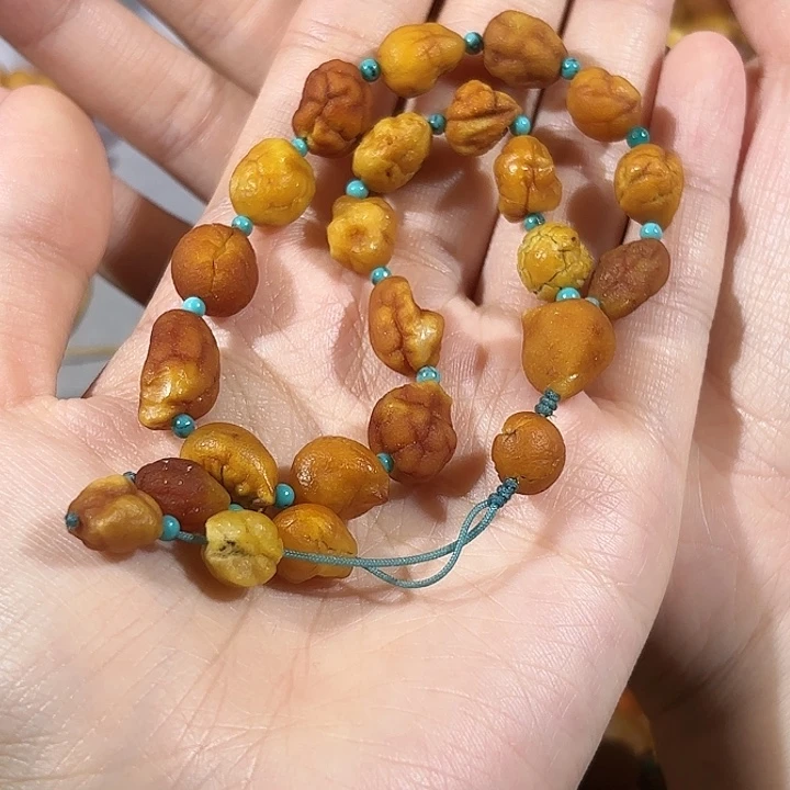 琥珀未镶嵌手链蜜蜡海漂手持