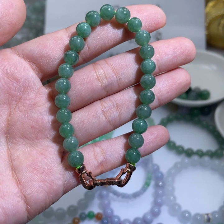 翡翠未镶嵌手链天然翡翠a货