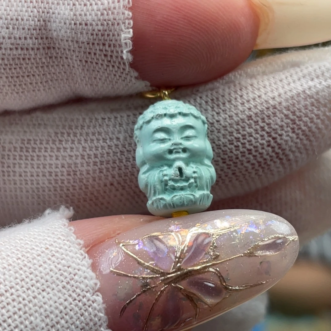 绿松石未镶嵌挂件