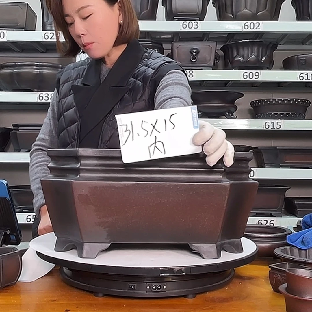 紫砂花盆宜兴紫砂33号