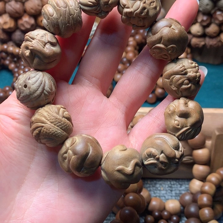 檀香木手串/手链老山檀香12生肖瑕