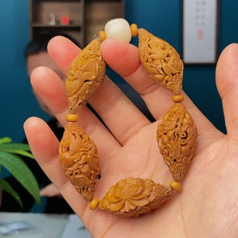 【闪购商品】橄榄核手串/手链五福临门6666666666666666