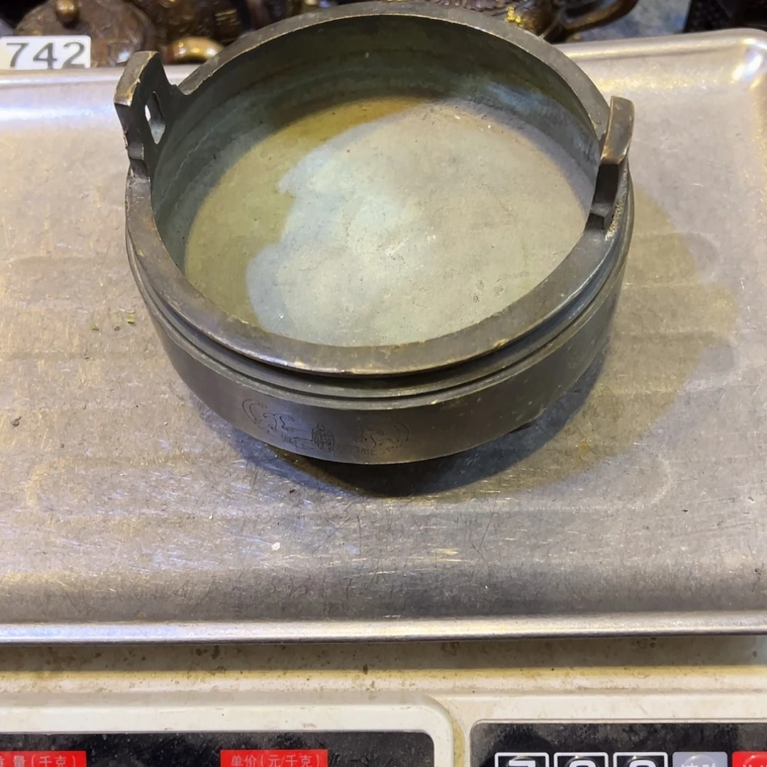 可***甜黄铜摆件，文房摆件