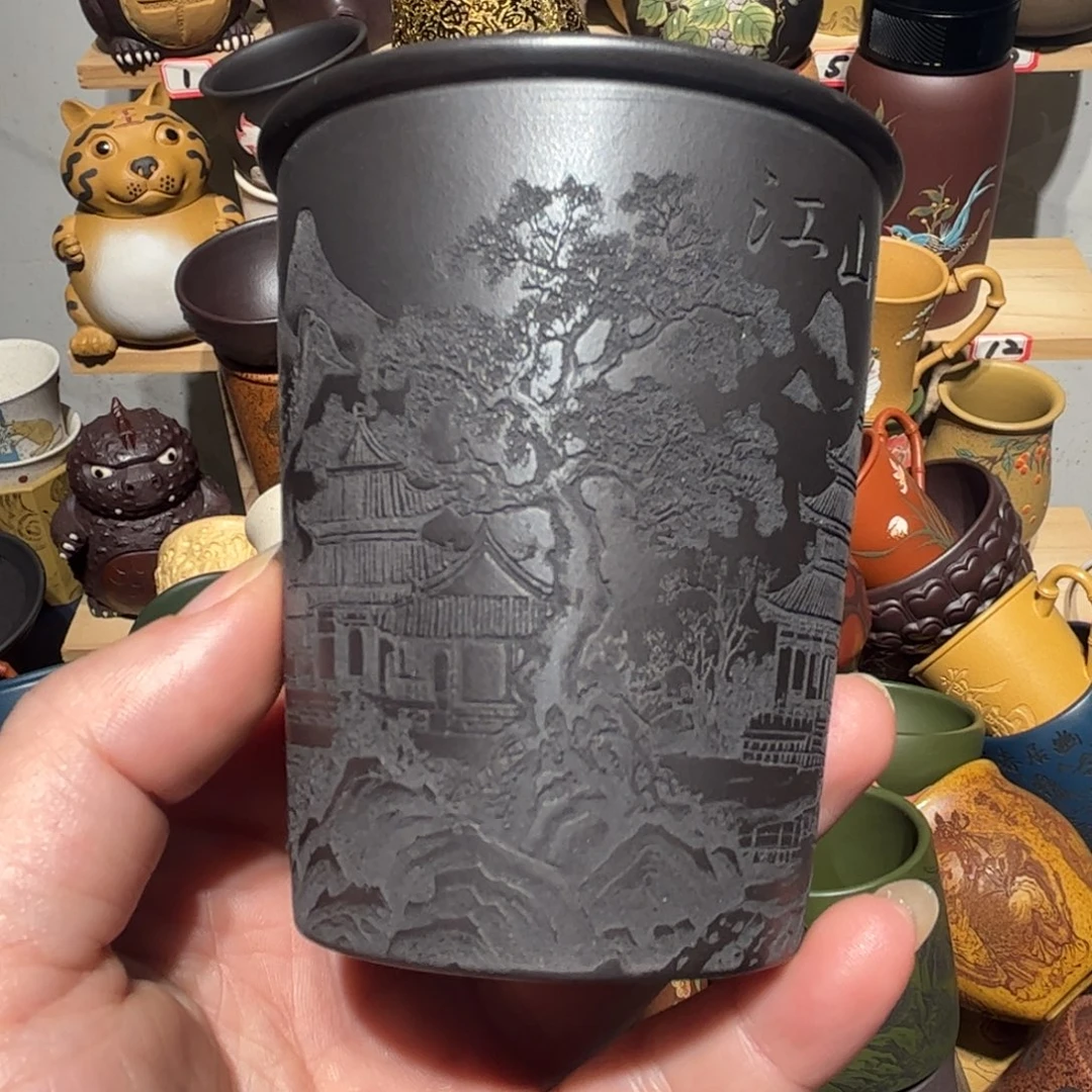 紫砂茶杯宜兴紫砂主人杯