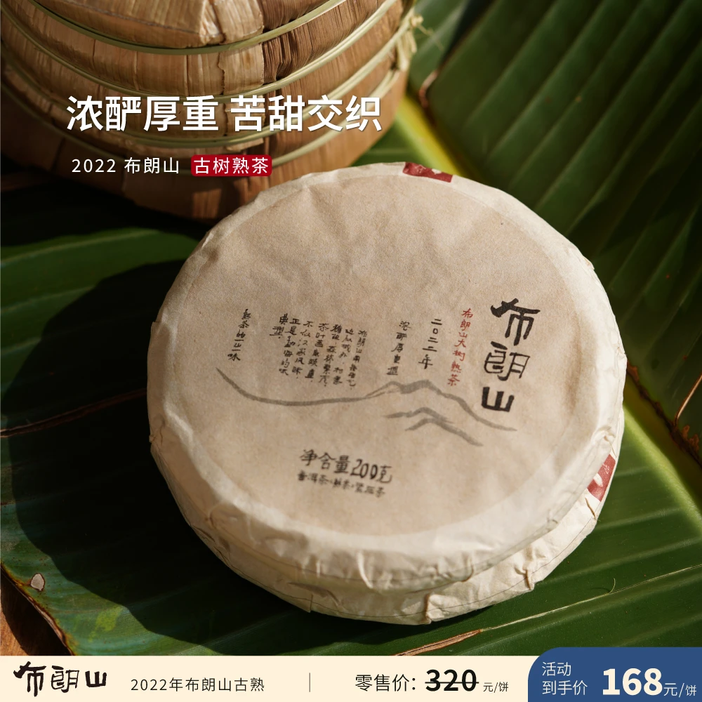入界2022 布朗山古熟 茶叶进化论 普洱茶厚重浓酽班章味 饼茶
