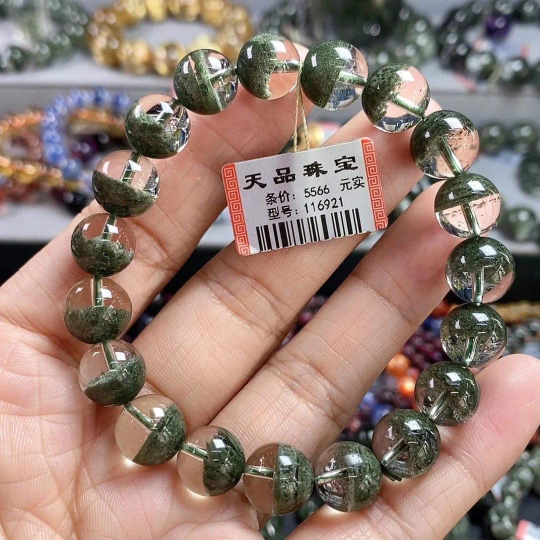 未镶嵌手链水晶绿幽灵手链116921