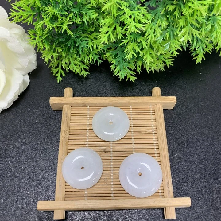 翡翠平安扣FL42多样性发其一CP配绳