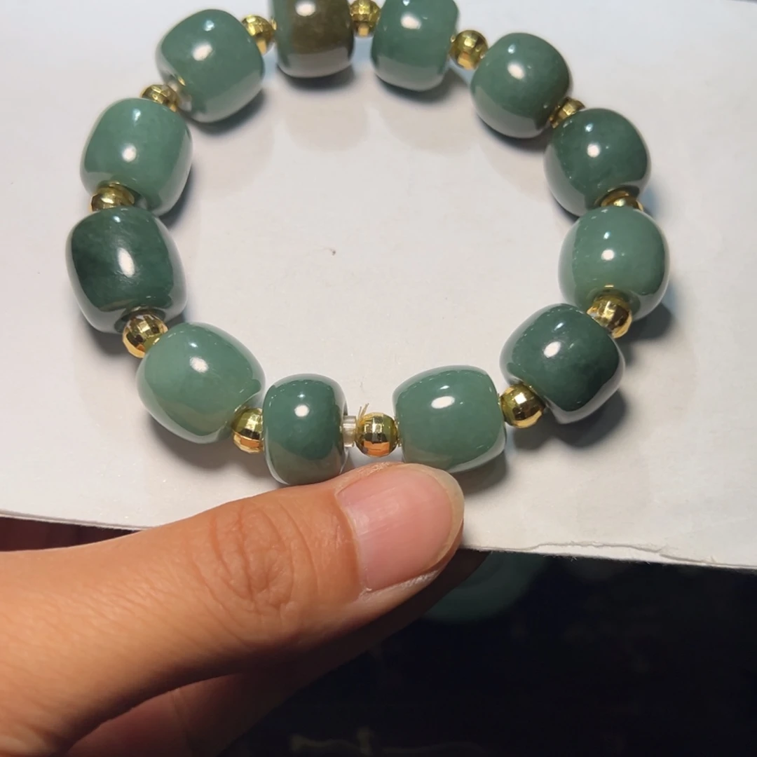 翡翠未镶嵌颈饰翡翠手串