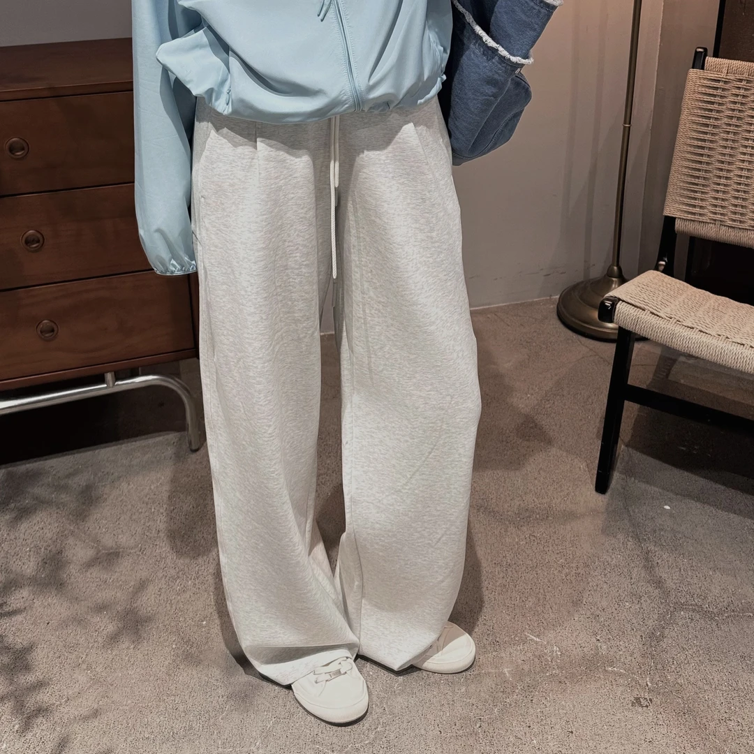 今婷卫裤女爆款2025新款春夏薄款直筒垂感休闲运动卫裤-M25102370