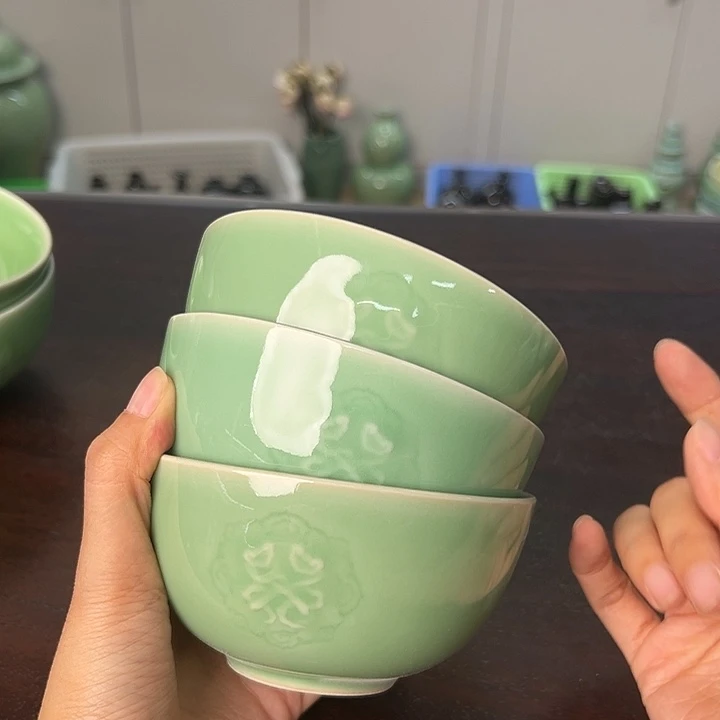 龙泉云间青瓷小米茶器
