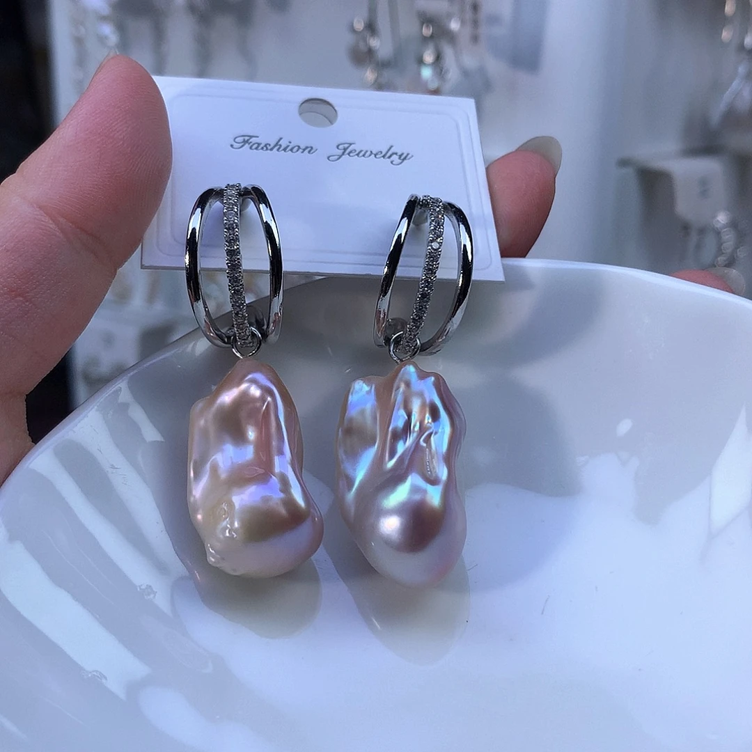 苏***酥合金淡水珍珠耳饰福利3274