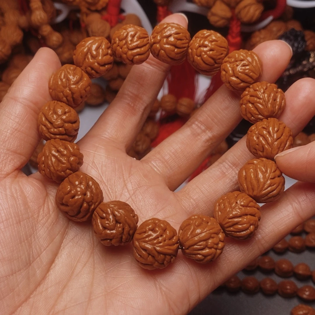 吊坠桃核桃枭手串1