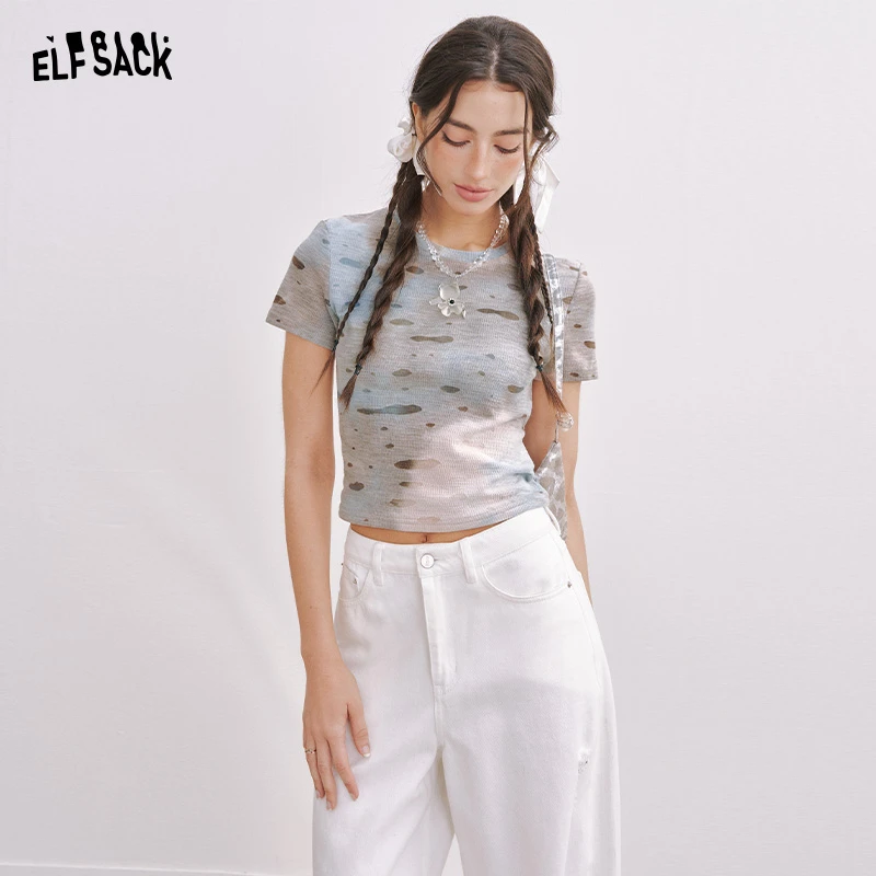 5107【金拐子】妖精的口袋短款T恤皮肤衣夏季新款凉感舒适设计感