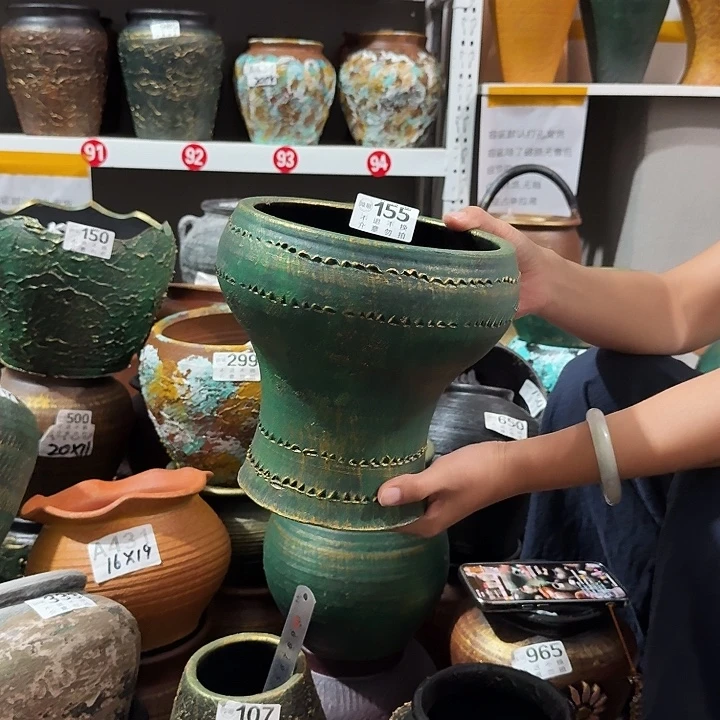 瑕疵金绿鱼尾155高度20口径18