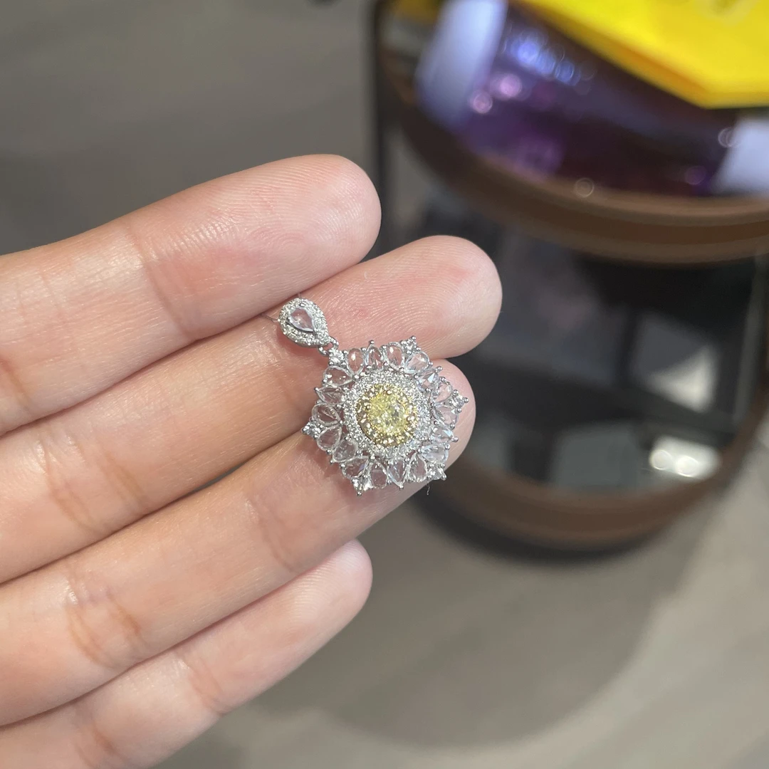 【六言高定】ZSDZ01830重金 大凝霜吊坠(不含链)