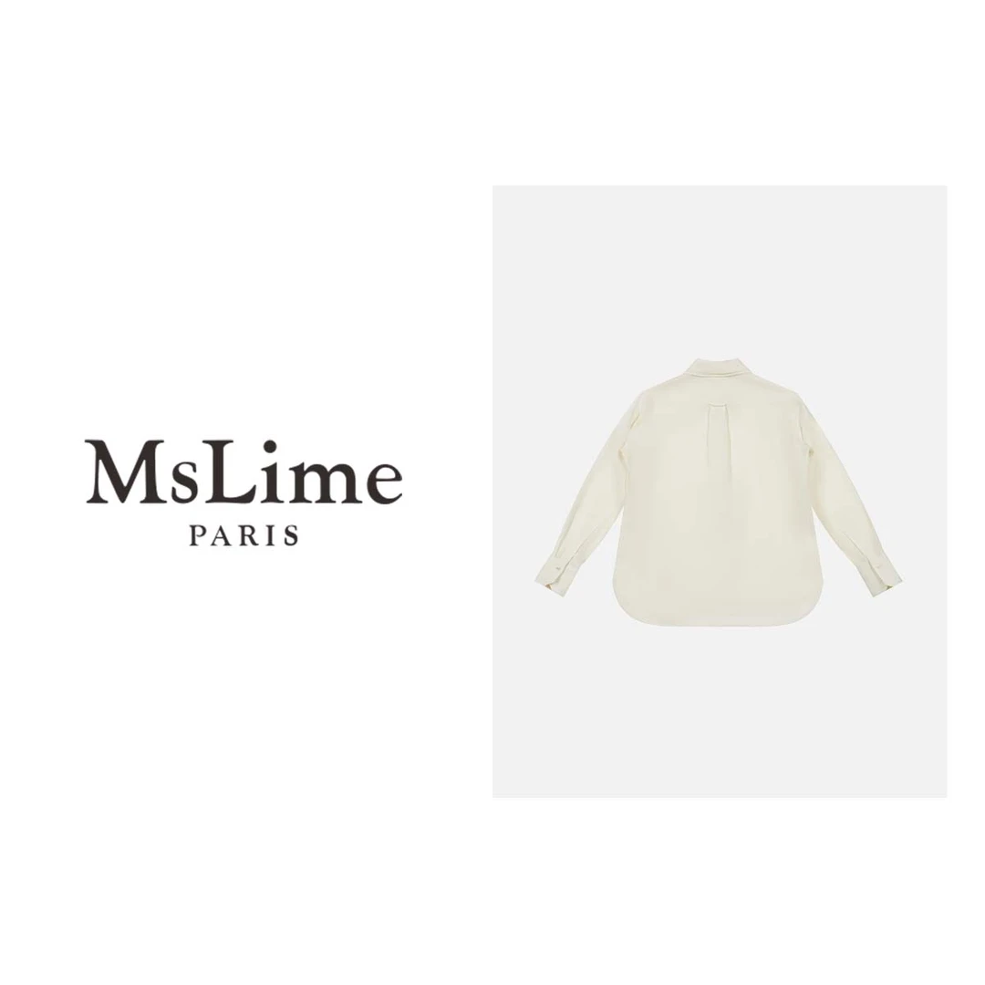 王嬛嬛MsLime25年新款时尚休闲长袖女士衬衫 HC2A0275