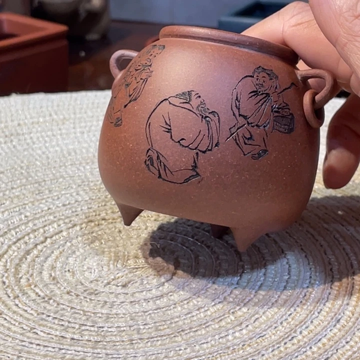 紫砂花盆我的小伙