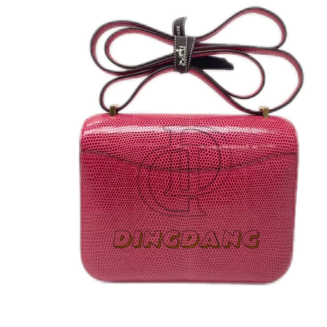 DINGDANG进口皮蜥蜴康包手工蜡线