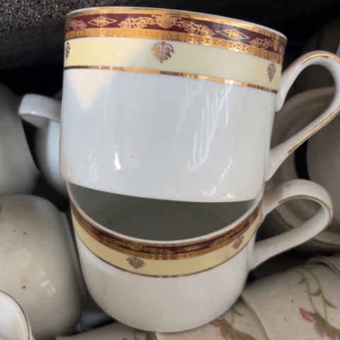 其他瓷咖啡杯两个出口底