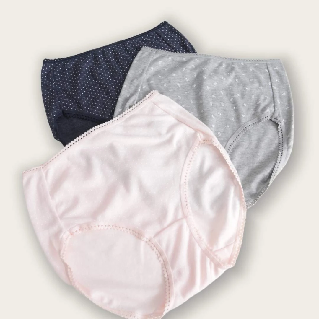 【6条装】女士高腰内裤02615三角内裤高腰保暖亲肤舒适