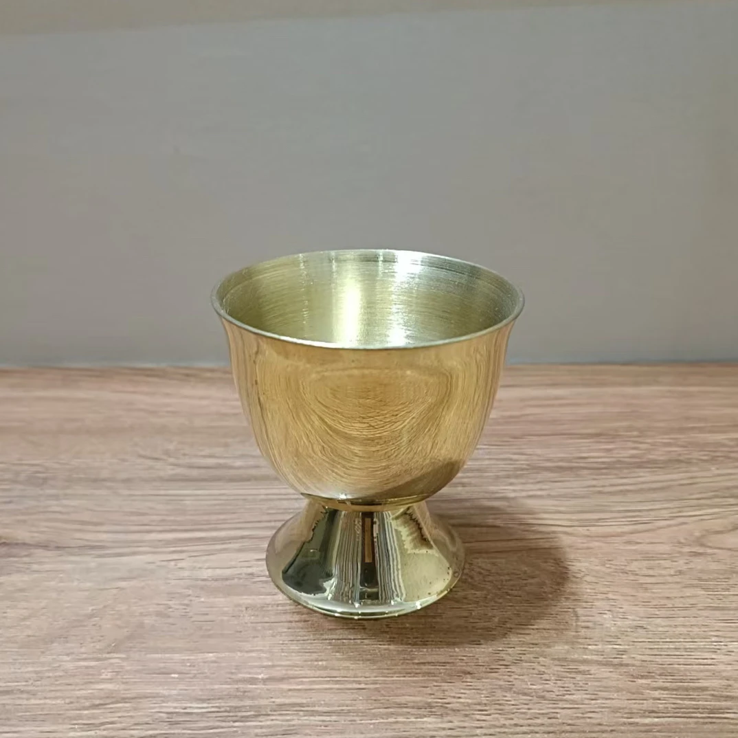 纯黄铜手工杯子工艺品纯手工民间手艺复古
