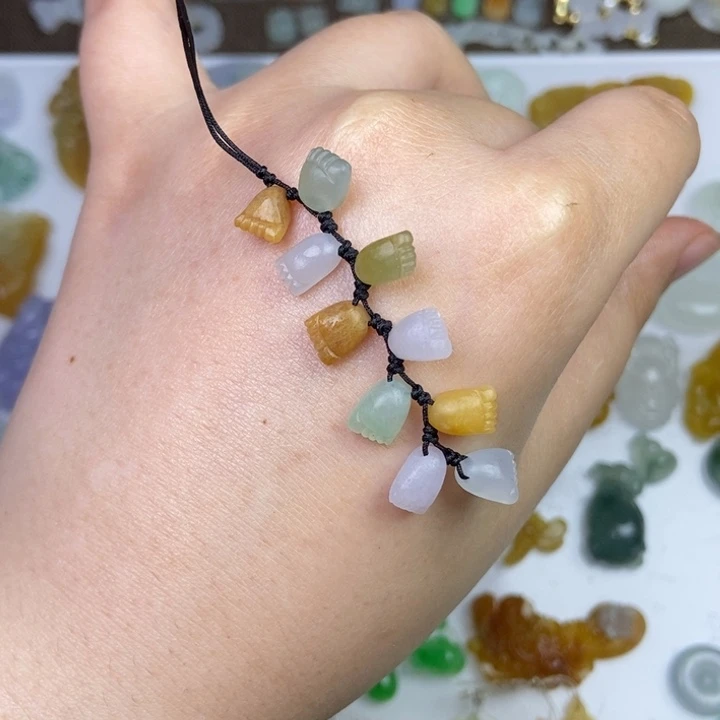 定制翡翠未镶嵌脚丫