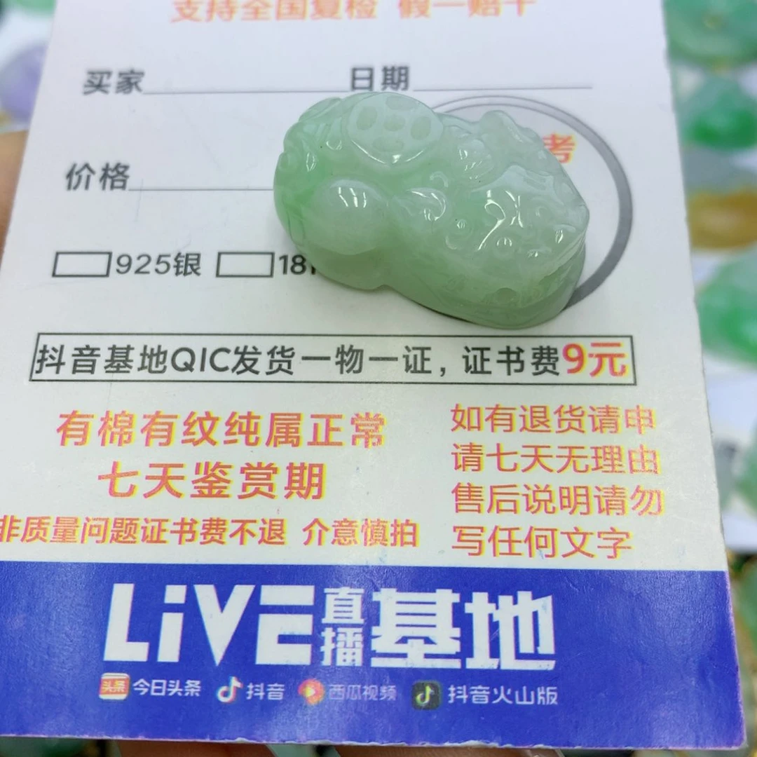 翡翠颈饰未镶嵌翡翠