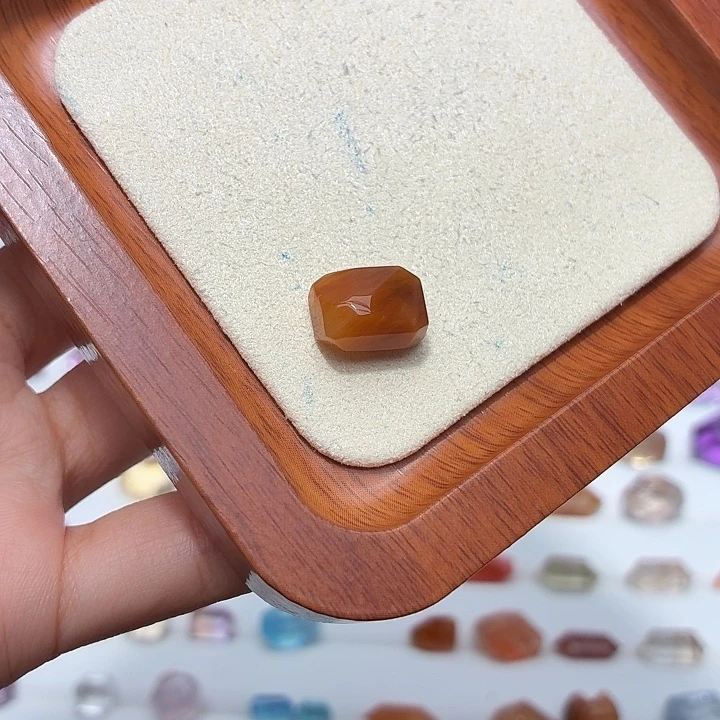 珠宝半成品银S925镶嵌水晶兔毛随型打孔定制不退换