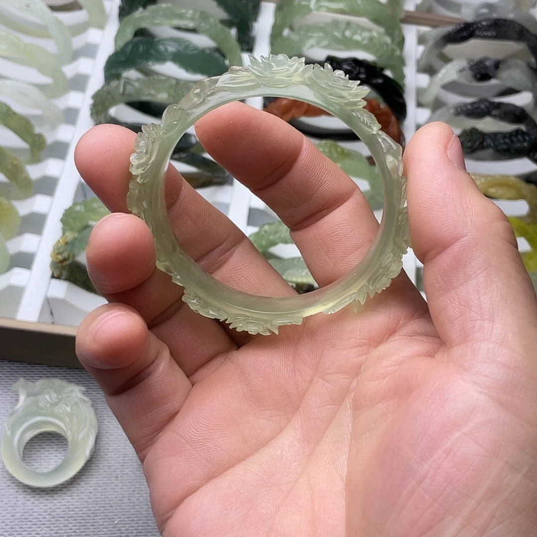 蛇纹石玉合金手镯