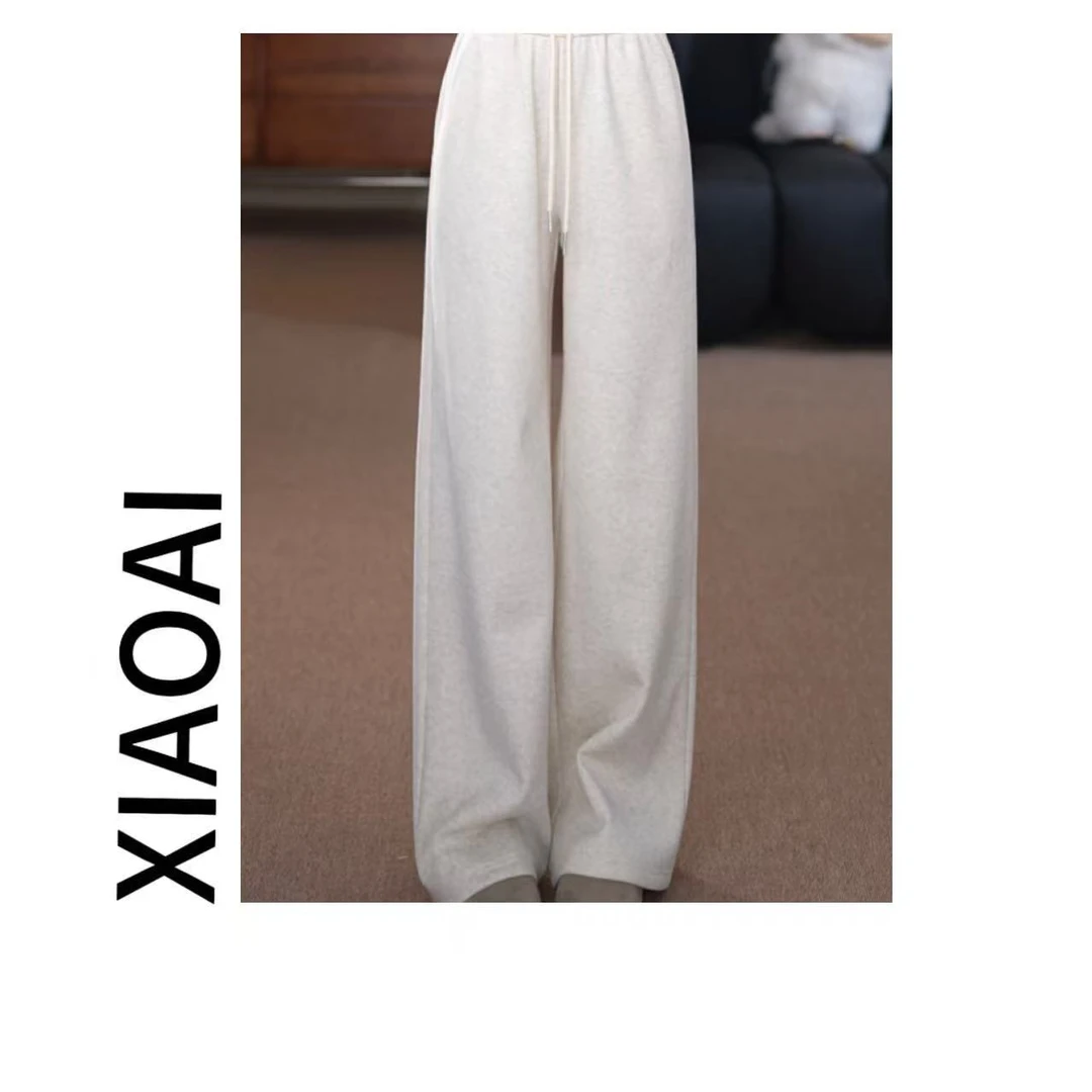 XIAOAI  加厚加绒款休闲裤2025秋冬季BN25784