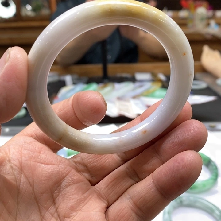 翡翠未镶嵌手镯翡翠手镯53-56，卡10