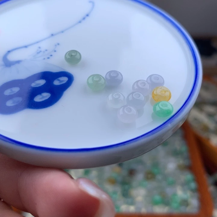 翡翠散珠鼓珠一手