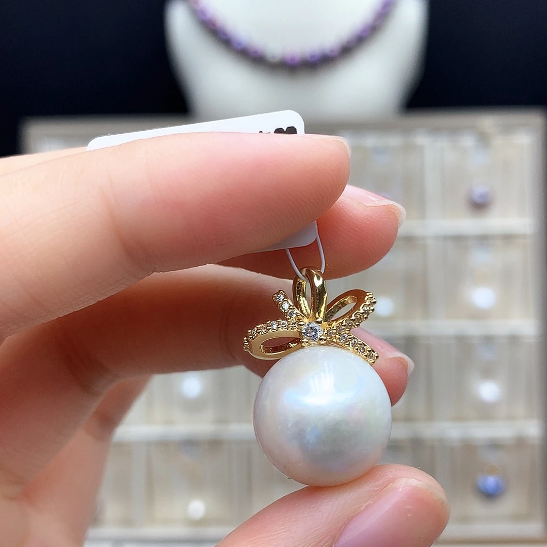 颈饰合金淡水珍珠